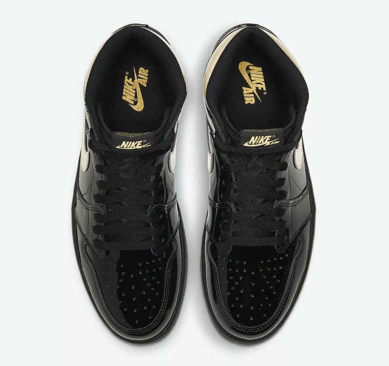 Jordan 1 Retro High  " Black Metallic Gold"