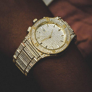 Royal 18k Yellow Gold Cz Watch