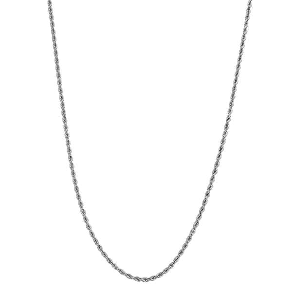 3mm Rope Chain in White Gold Color - RKSCART