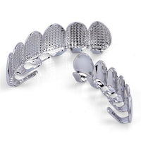 Hiphop White Gold Plated Teeth Griilz