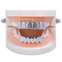 Hiphop White Gold Plated Teeth Griilz