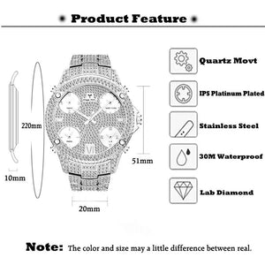 Jet Setter Watch White Gold Color