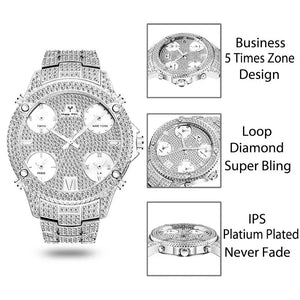Jet Setter Watch White Gold Color