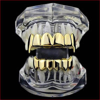 Vampire Teeth Griilz Yellow Gold Plated