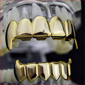 Vampire Teeth Griilz Yellow Gold Plated