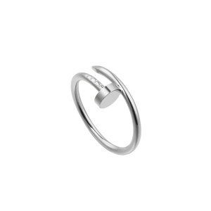 Nail Bundle Set-Chain-Bangle-Ring In White Gold Plated