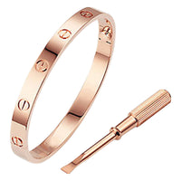Love Bangle Rose Gold Color Plated