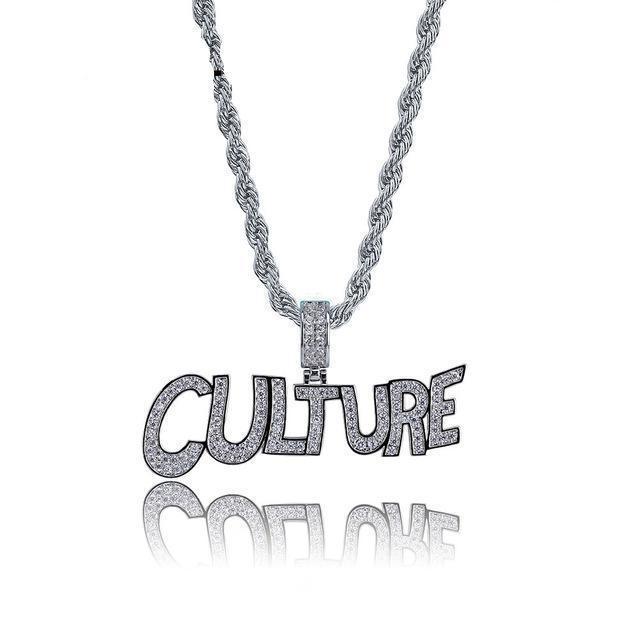 Culture White Gold Plated Pendant (by Migos)