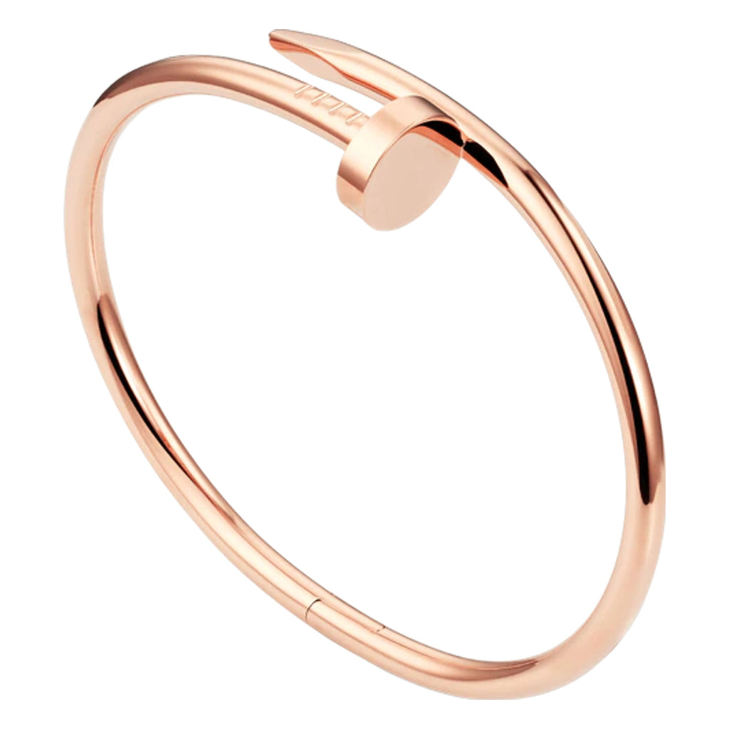 Nail Bangle In Rose Gold Plated