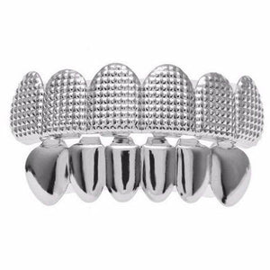 Hiphop White Gold Plated Teeth Griilz