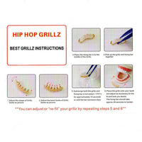 Hiphop Yellow Gold Color Plated Teeth Grillz
