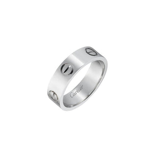 Love Ring White Gold Plated