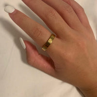 Love Ring In Yellow Gold Plated