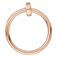 Nail Ring Rose Gold Color Plated