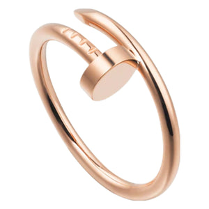 Nail Ring In Rose Gold Plated