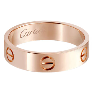 Love Ring Rose Gold Color Plated