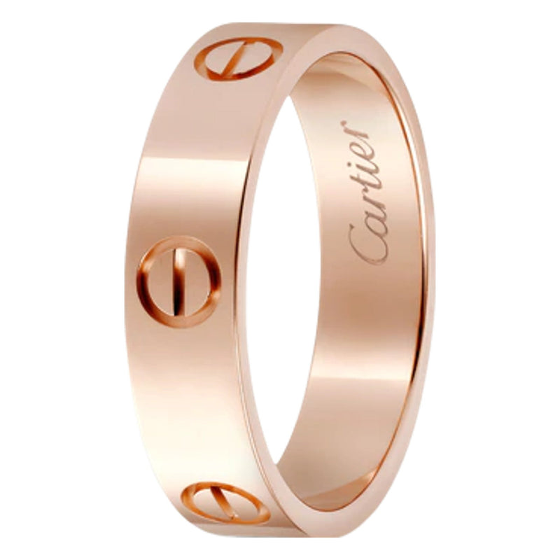 Love Ring Rose Gold Color Plated